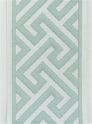 Capri Spearmint Embroidered Trim Tape Europatex 